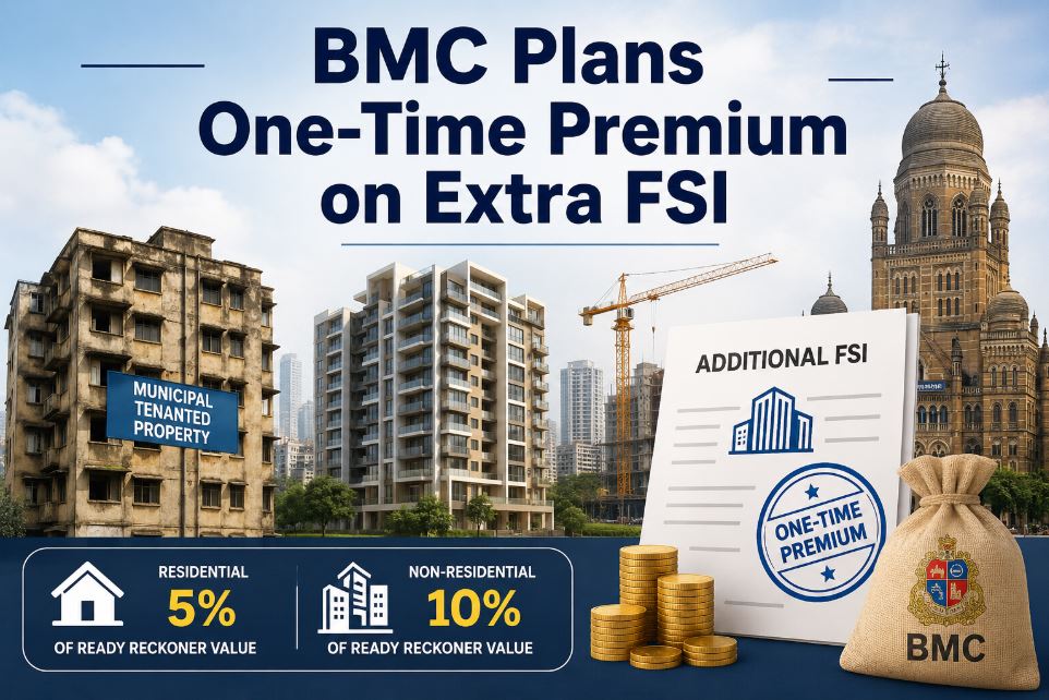 BMC Plans One-Time Premium on Extra FSI to Fast-Track Redevelopment of Municipal Rental Properties in Mumbai